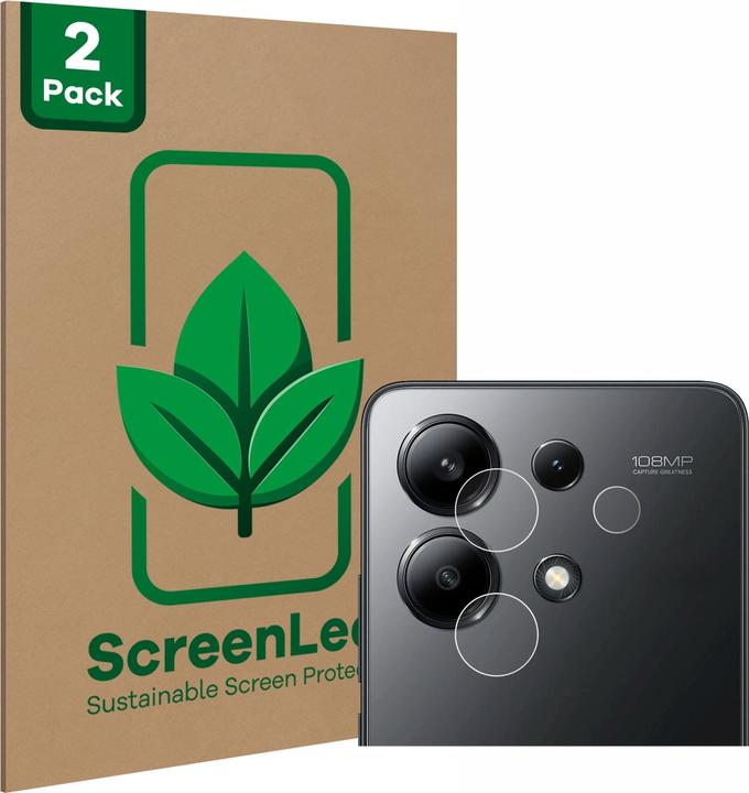 Immagine prodotto ScreenLeaf Pellicola protettiva sostenibile Pellicola protettiva dello schermo chiara trasparente (2 Pezzo/i, Xiaomi Redmi Note 13 4G)