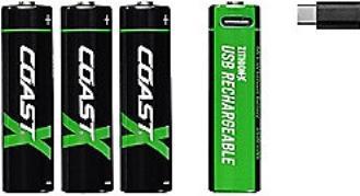 Immagine prodotto Coast Zithion-X USB-C (4 pz., AA, 2400 mAh)