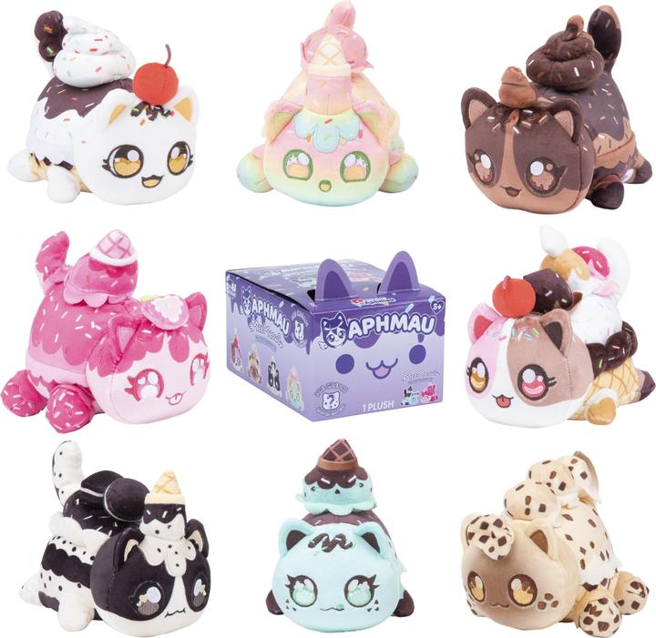 Productafbeelding Aphmau 15Cm Mystery Meemeow Plüsch - Ice Cream (15.24 cm)