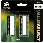 Produktbild Corsair Value Select (2 x 8GB, 1600 MHz, DDR3L-RAM, SO-DIMM)