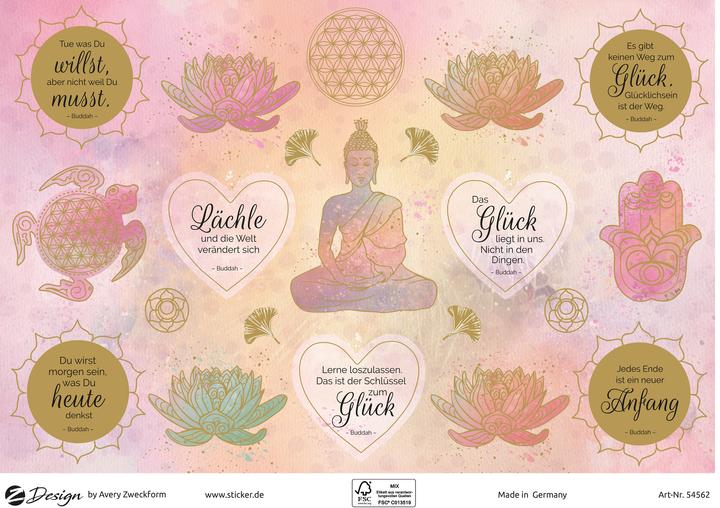 Image du produit Avery Autocollant à motifs A5 DEKO Sagesse