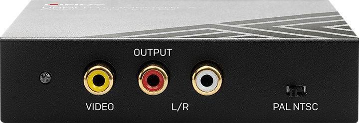 Actual product image Lindy HDMI to Composite & Stereo Audio converter