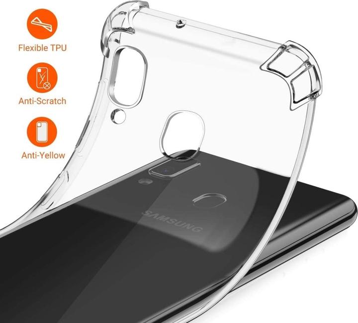 Actual product image Screenguard Samsung Galaxy A40 Case Crystal Soft Airbag Bumper (Samsung Galaxy A40)