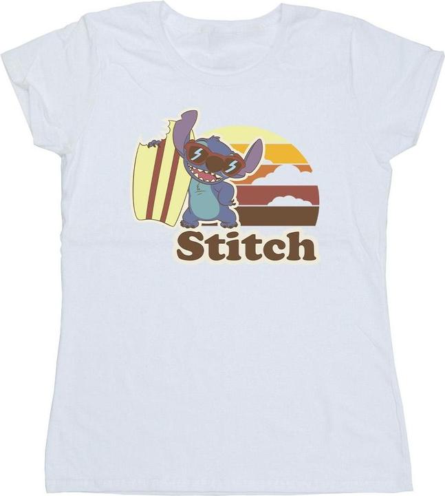 Immagine prodotto Disney Lilo And Stitch Bitten Surfboard Maglietta Donna (L)