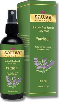 Image du produit Sattva Ayurveda Sattva Natural Déodorant Brume Corporelle Déodorant Naturel au Patchouli 80Ml (Spray, 80 ml)