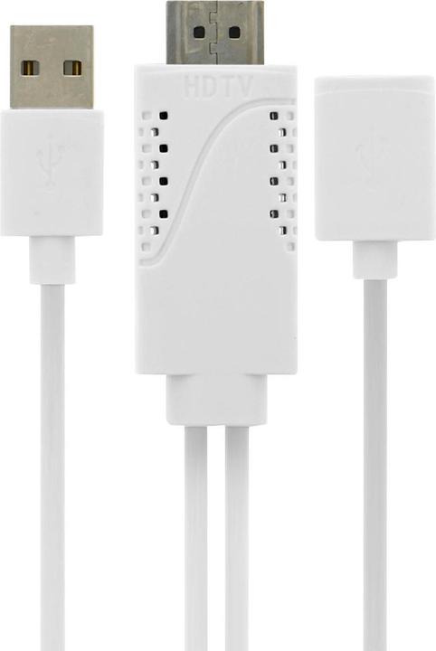 Image du produit Avizar Câble USB MHL femelle vers HDMI mâle vers mâle HDTV Smartphone/tablette (1.80 m, HDMI)