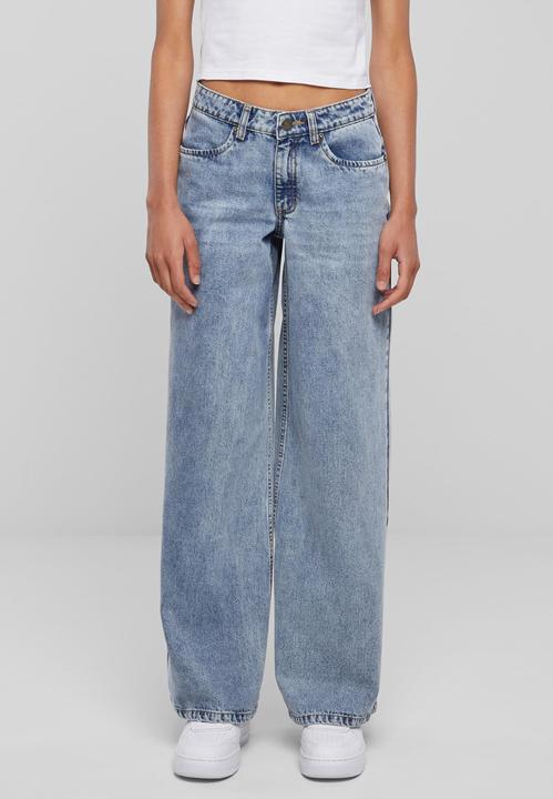 Produktbild Urban Classics Ladies Mid Waist Wide Denim (29)