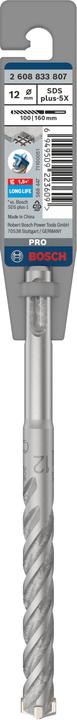 Immagine prodotto Bosch Zubehör Punta per martello PRO SDS plus-5X, 12 x 100 x 160 mm (12 millimetri)