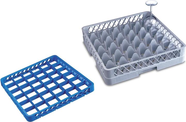 Actual product image GN Schalen Glass rinsing basket 36 compartments 4 tops max glass H24.9cm D7.25cm