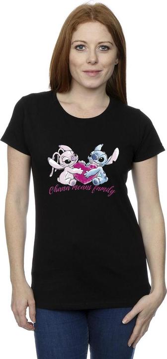 Produktbild Disney Lilo And Stitch Ohana Heart With Angel TShirt (XXL)