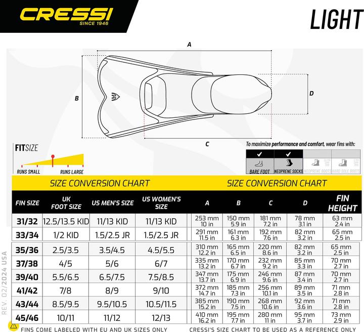 Actual product image Cressi Light (41 - 42)