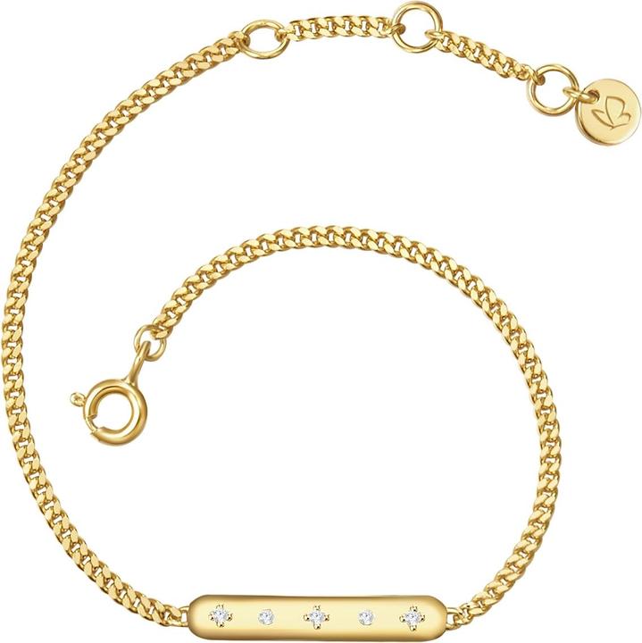Immagine prodotto Glanzstücke München Donna Argento Sterling Cubic Zirconia Oro Giallo - 30308 (15 cm, Argento)
