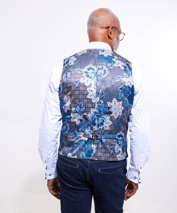 Actual product image Joe Browns Linen Blend Houndstooth Waistcoat (56)