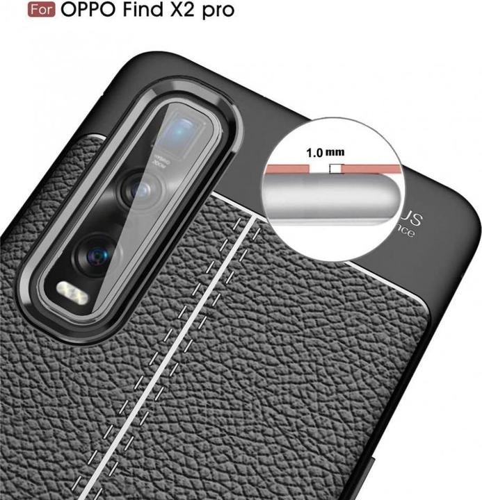 Image du produit Screenguard Oppo Find X2 Pro Housse Leather Design TPU Cover (Oppo Find X2 Pro)