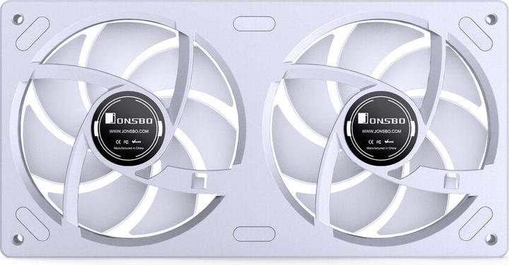 Actual product image Jonsbo ZB-240 Infinity Mirror ARGB PWM Lüfter - 240mm, weiss (240 mm)