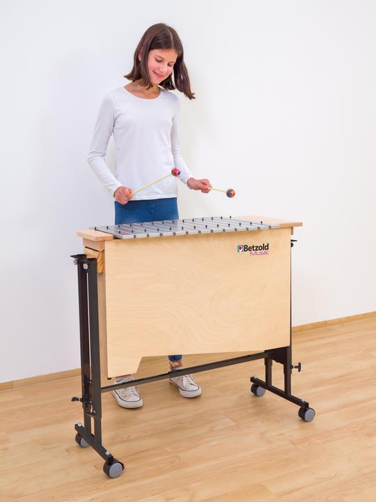 Actual product image Betzold Musik Bass Metallophone + Stand Trolley (Metallophone)