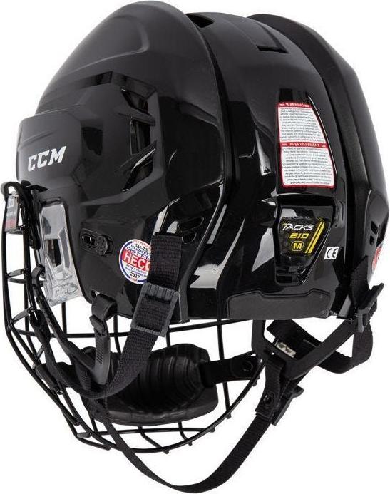 Image du produit CCM Tacks 210 SR casque de hockey avec cage (L, blanc) (L)