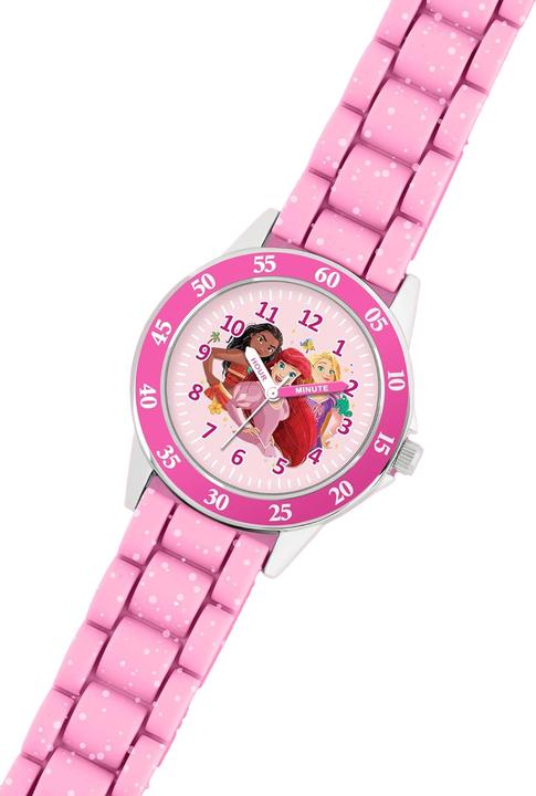Immagine prodotto Disney Orologio da polso analogico Princess Kids Pink Time Teacher PN4660, rosa, Princess (Orologio da polso analogico)