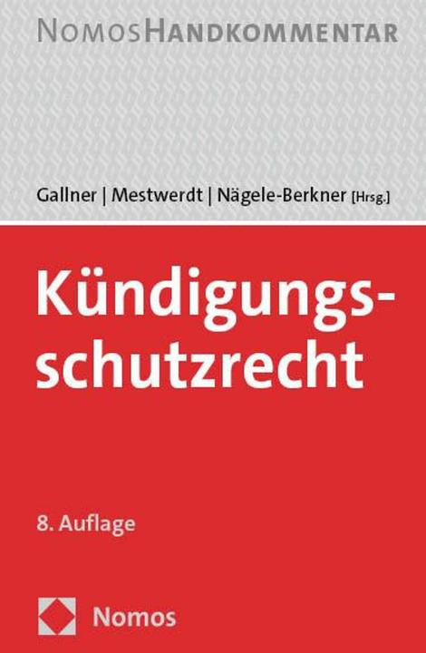 Produktbild Kndigungsschutzrecht (Deutsch, Wilhelm Mestwerdt, Anja Nägele-Berkner, 2025)