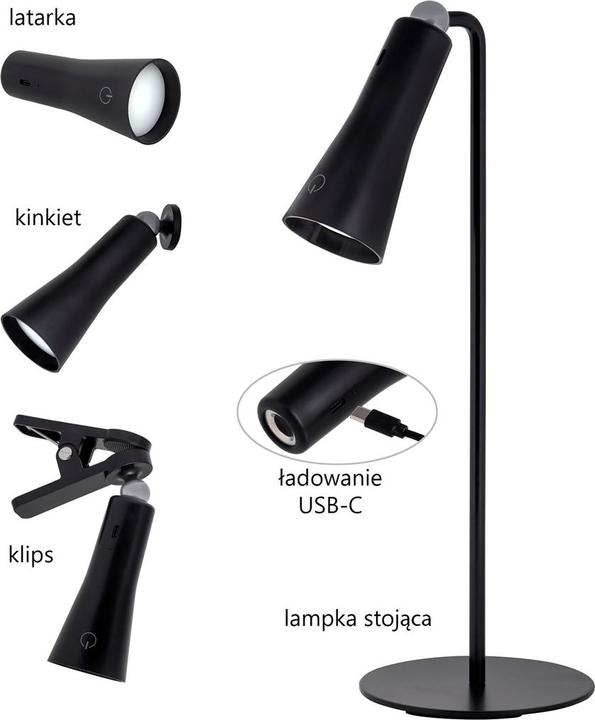 Immagine prodotto Activejet Luce multifunzione AJE-IDA 4IN1 Nero (150 lm)