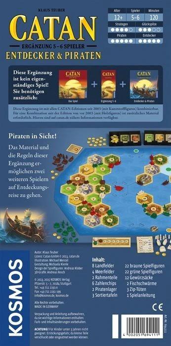 Productafbeelding Kosmos Catan Discoverer Supplement 5-6, d (Duits)