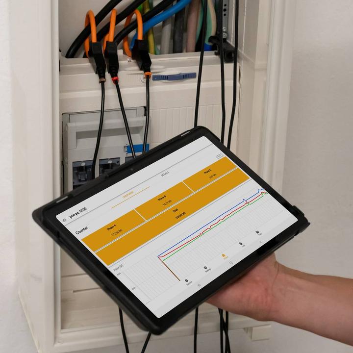Actual product image PCE Instruments Netz-Analysegerät 3phasig, 1phasig mit Loggerfunktion, inkl. S (Analyzer)