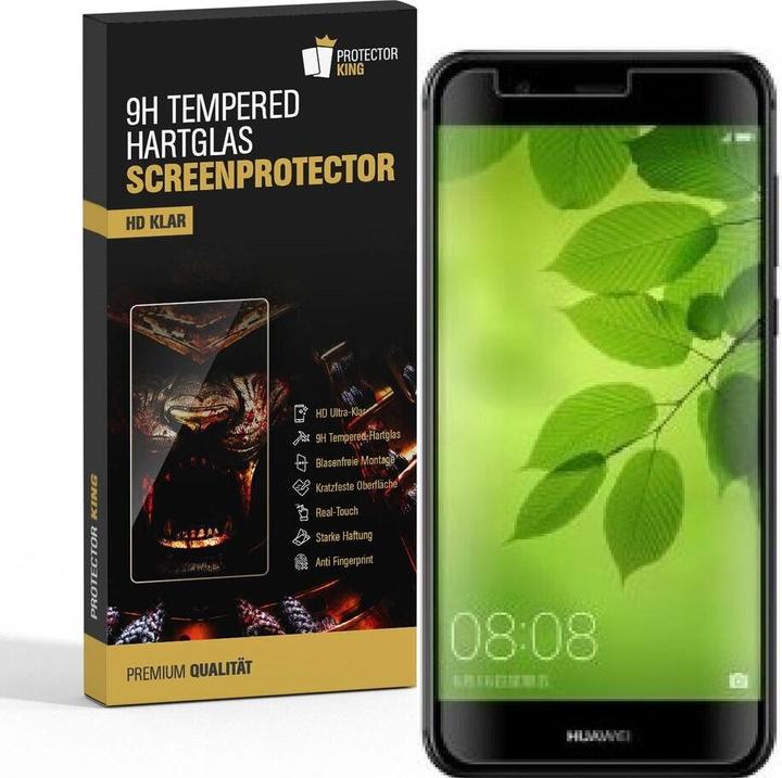 Actual product image Protectorking 1x real tempered 9H armoured glass 3D CLEAR (1 Piece, Nova 2 Plus)