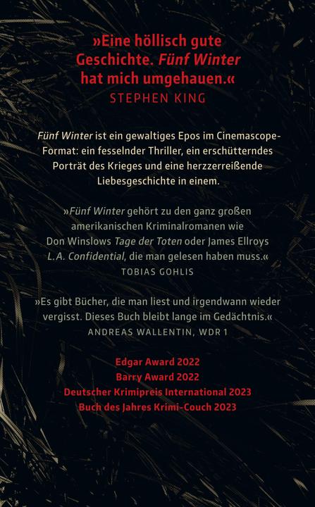 Actual product image Fünf Winter (German, James Kestrel, 2024)