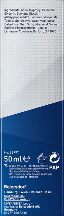 Actual product image NIVEA Anti-Age Hyaluron Hydro Face Gel (50 ml, Face gel)