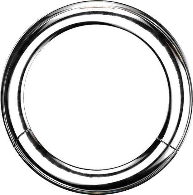 Star Piercing Segmentring silber (Organischohne Messing, ohne MessingTitan G23)