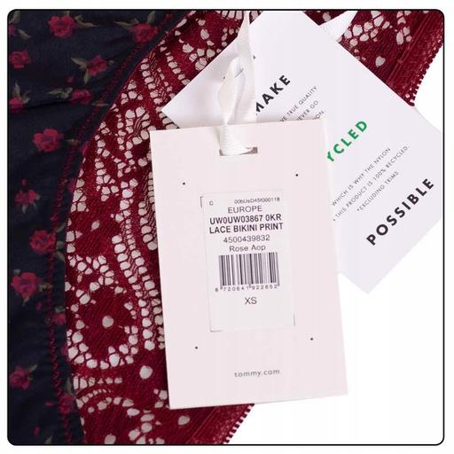 Image du produit Tommy Hilfiger Sous-vêtements Femme Lace Print Bikini Style, Rose AOP, S (S)