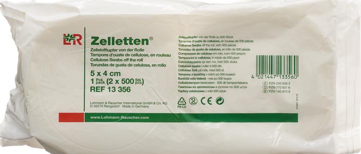 Actual product image L&R Cell Pads Cellulose Swab Rolls (2 x 500 pcs)