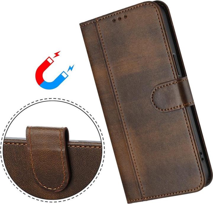 Immagine prodotto Cover-Discount HONOR Magic7 Lite – Wildleder Look Etui im Vintage Design (Honor Magic7 Lite)