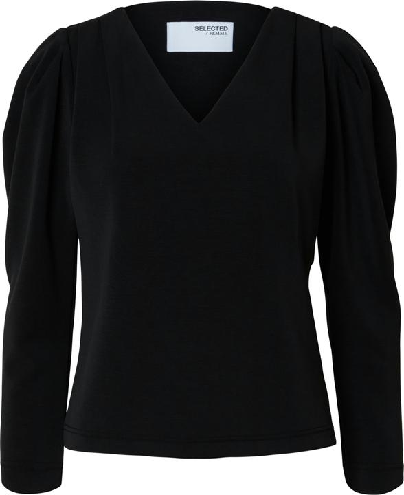Selected Femme Drapiertes Top mit V-Ausschnitt