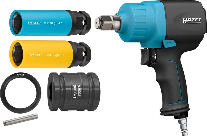 Produktbild HAZET Schlagschrauber ∙ mit Sortiment 9013M/6 ∙ Lösemoment maximal: 1890 Nm ∙ Vierkant 20 mm (3/4 Z… (Druckluft)