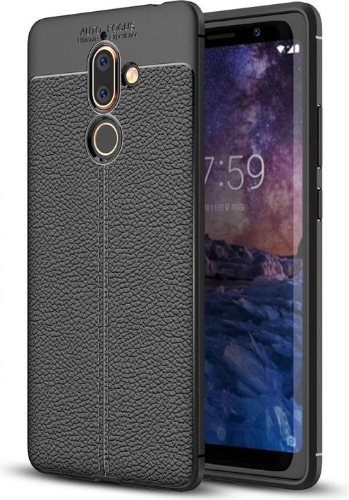 Actual product image Screenguard Nokia 7 Plus Cover Leather Design TPU Cover (Nokia 7 Plus)