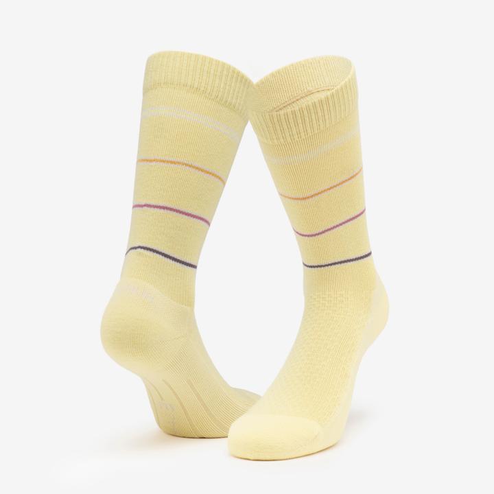 Produktbild Quechua Wandersocken hoch Lyocell & Leinen 2 Paar Hike 100 Lime & Flore (35)