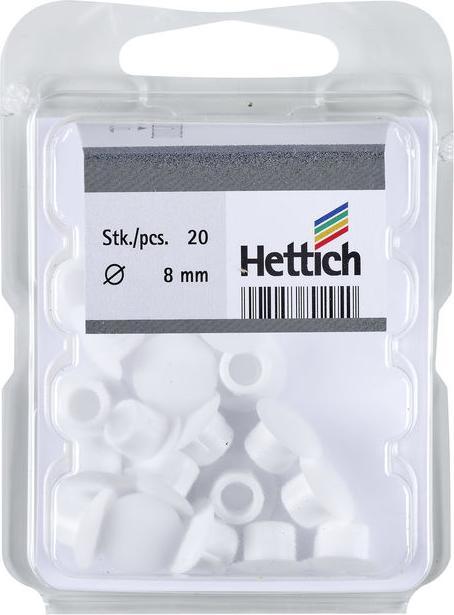 Image du produit Hettich Abdeckkappe 8mm wei 20 St. (20 pcs)