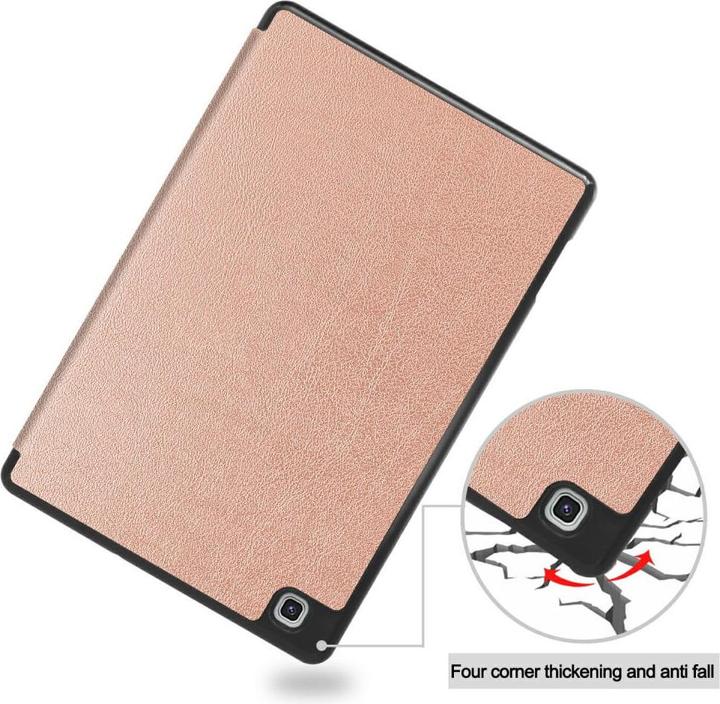 Immagine prodotto Cover-Discount Galaxy Tab S6 Lite - Tri-fold Smart Leather Case oro rosa (Galaxy Tab S6 Lite 10.4 (2020))