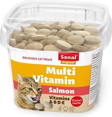 Sanal Cat Multi Vitamin Salmon Snacks Cup (Adult, 1 Stk., 117 g)