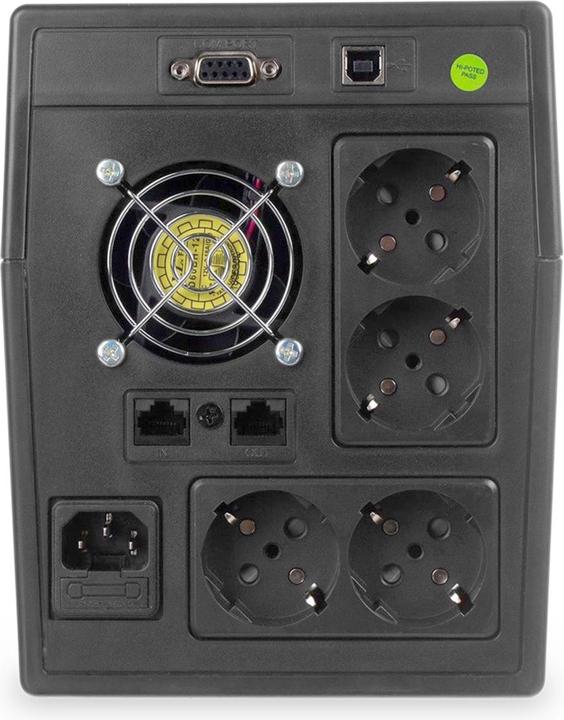 Produktbild Digitus Line Interactive USV 2000VA/1200W schwarz mit LCD 4xSchuko RJ11/RJ45 1xRS232 1xUSB AVR H205xB397x... (2000 VA, 1200 W, Line-Interaktiv USV)