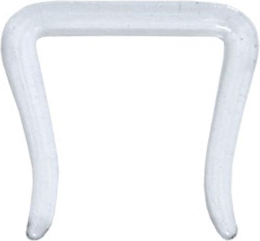 Produktbild Star Piercing Septum Ring U abgewinkelt transparent aus Glas (Glas, ohne Messing)