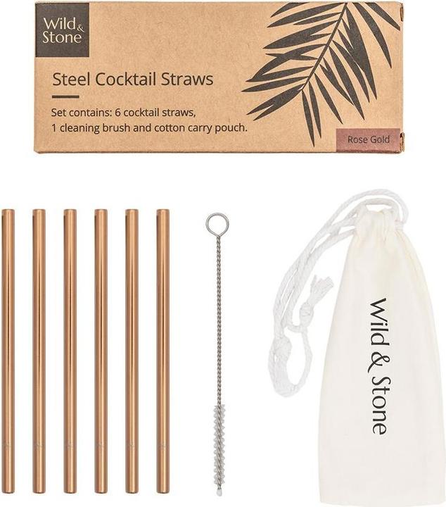 Produktbild Wild & Stone Cocktail Trinkhalme (6 x)