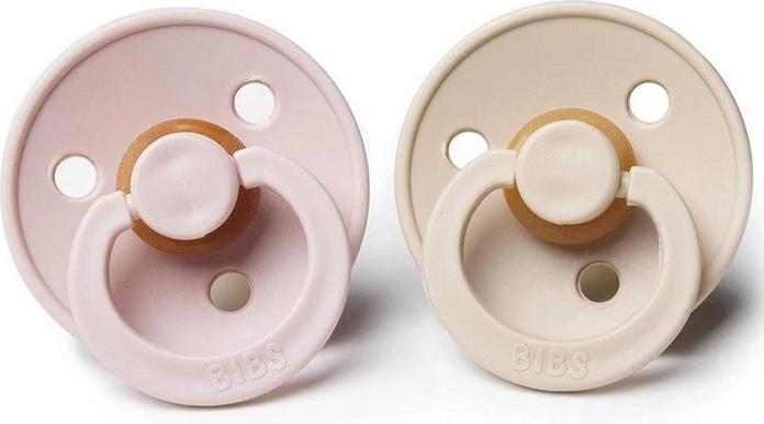 Actual product image Bibs 2-PACK S BLUSH & VANILLA Smoczek Uspokajający kauczuk Hevea (2 x, up to 6 M.)