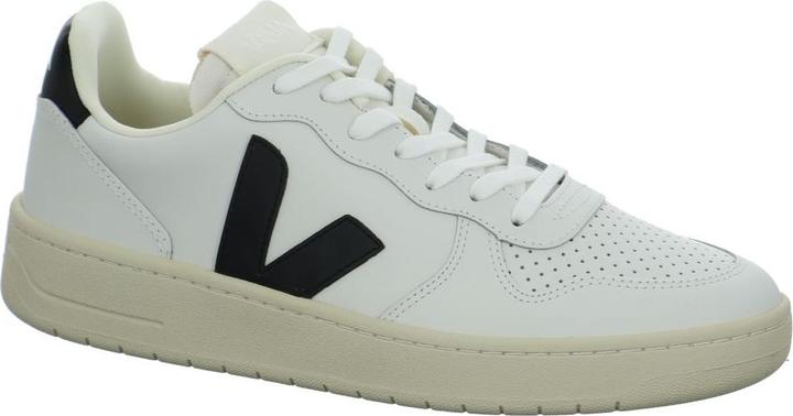 Veja V-10 LEATHER EX-WHITE BLACK