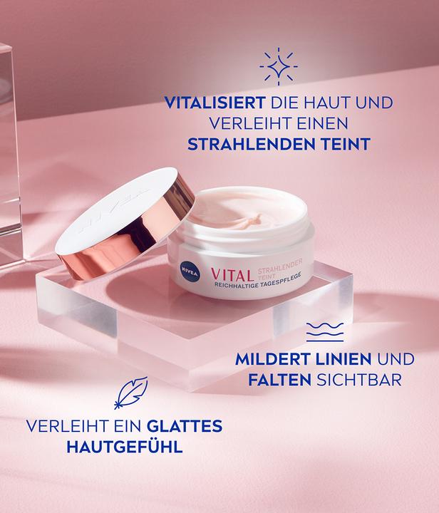 Produktbild NIVEA Vital Anti-Age Tagespflege strahlender Teint Topf 50 ml (50 ml, Tagescreme)