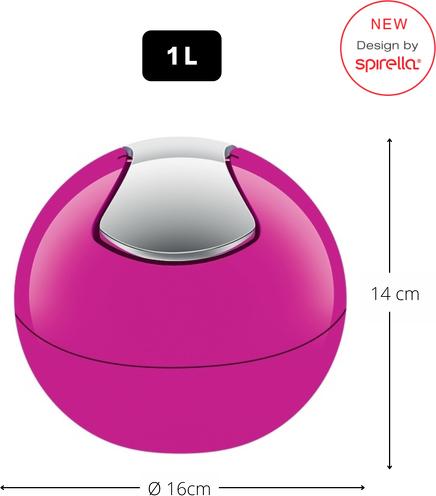 Image du produit spirella Poubelle de table à cuvette (1 l)