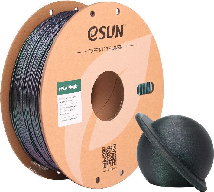 eSUN ePLA-Magic Dark Twinkling Green Filament 1.75mm 1Kg (PLA, 1.75 mm, 1000 g, Vert)