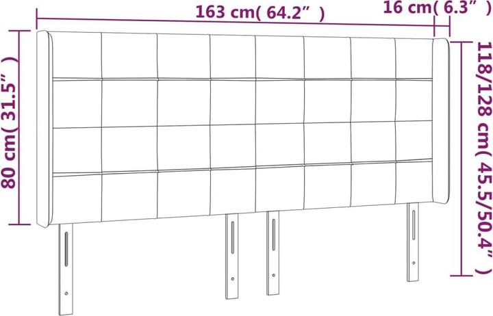 Immagine prodotto VidaXL Rayne (163 x 16 x 128 cm)
