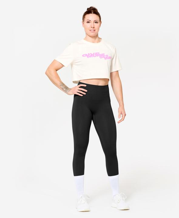Image du produit Domyos Women's Loose Fit Weight Training Crop Top - White (M)